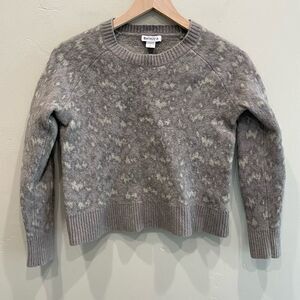 Athleta Hawthorn Textured Animal Print Crew Sweater - Size: Small